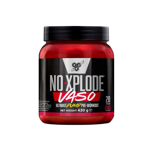N.O.-XPLODE VASO BSN 420g. Pré-treino com 300 mg de cafeína para energia, pump e desempenho.BIGFORCESTORE
