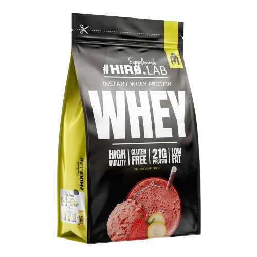 Saco 750g do Instant Whey Protein Hiro.Lab – suplemento em pó com 21 g de proteína de soro por dose para músculo, recuperação e saciedade. BIGFORCESTORE