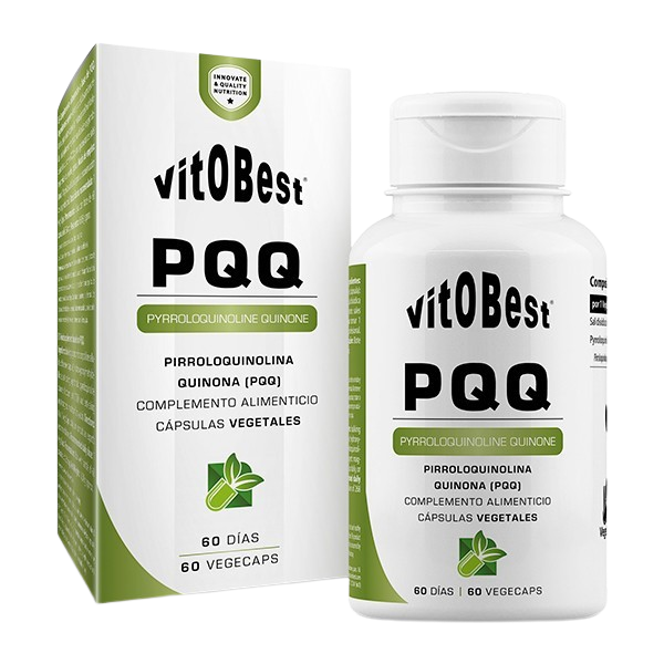 PQQ Vitobest 60 VegeCaps. Suplemento com Pirroloquinolina Quinona (PQQ) de elevada pureza.
